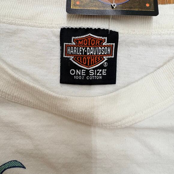 Vintage Floral Harley Davidson Cropped Sweater - Picture 5 of 5